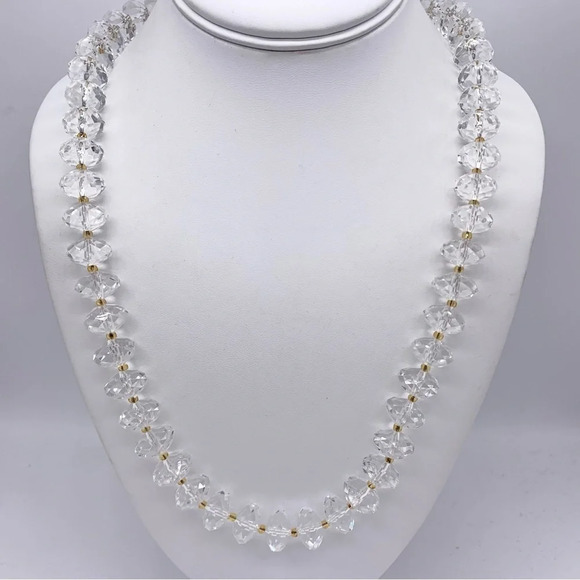 Joan Rivers Faceted Resin Lucite Beaded Necklace - Picture 2 of 3